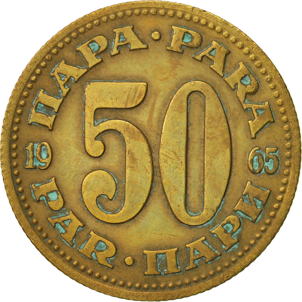 Moneta, Iugoslavia, 50 Para, 1965, BB, Ottone, KM:46.1