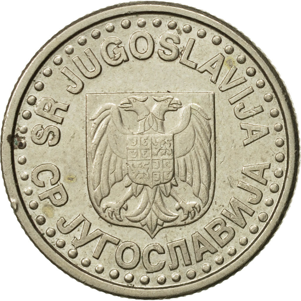 Yugoslavia, Novi Dinar, 1999, EF(40-45), Copper-Nickel-Zinc, KM:168