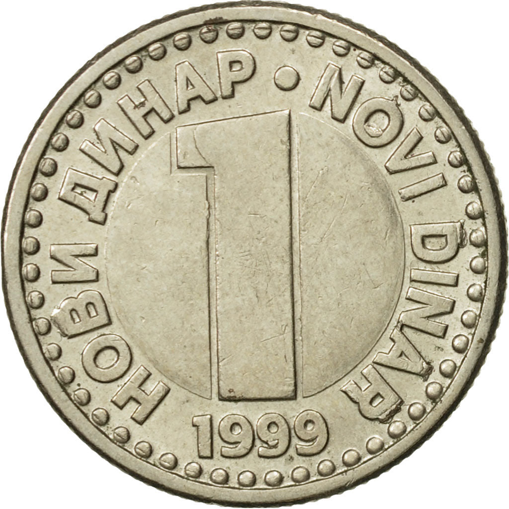 Yugoslavia, Novi Dinar, 1999, EF(40-45), Copper-Nickel-Zinc, KM:168