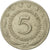 Coin, Yugoslavia, 5 Dinara, 1972, EF(40-45), Copper-Nickel-Zinc, KM:58