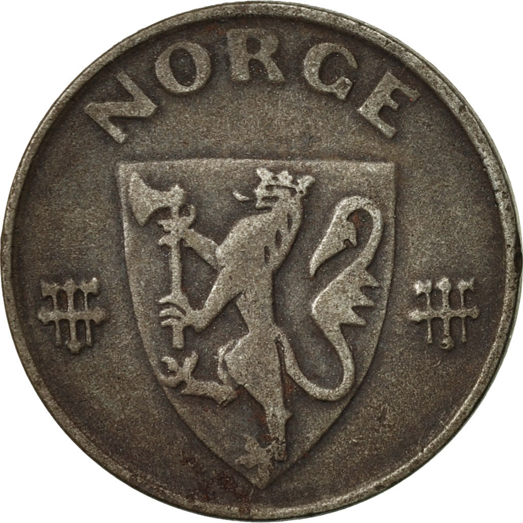 Norway, Haakon VII, 2 Öre, 1944, EF(40-45), Iron, KM:394