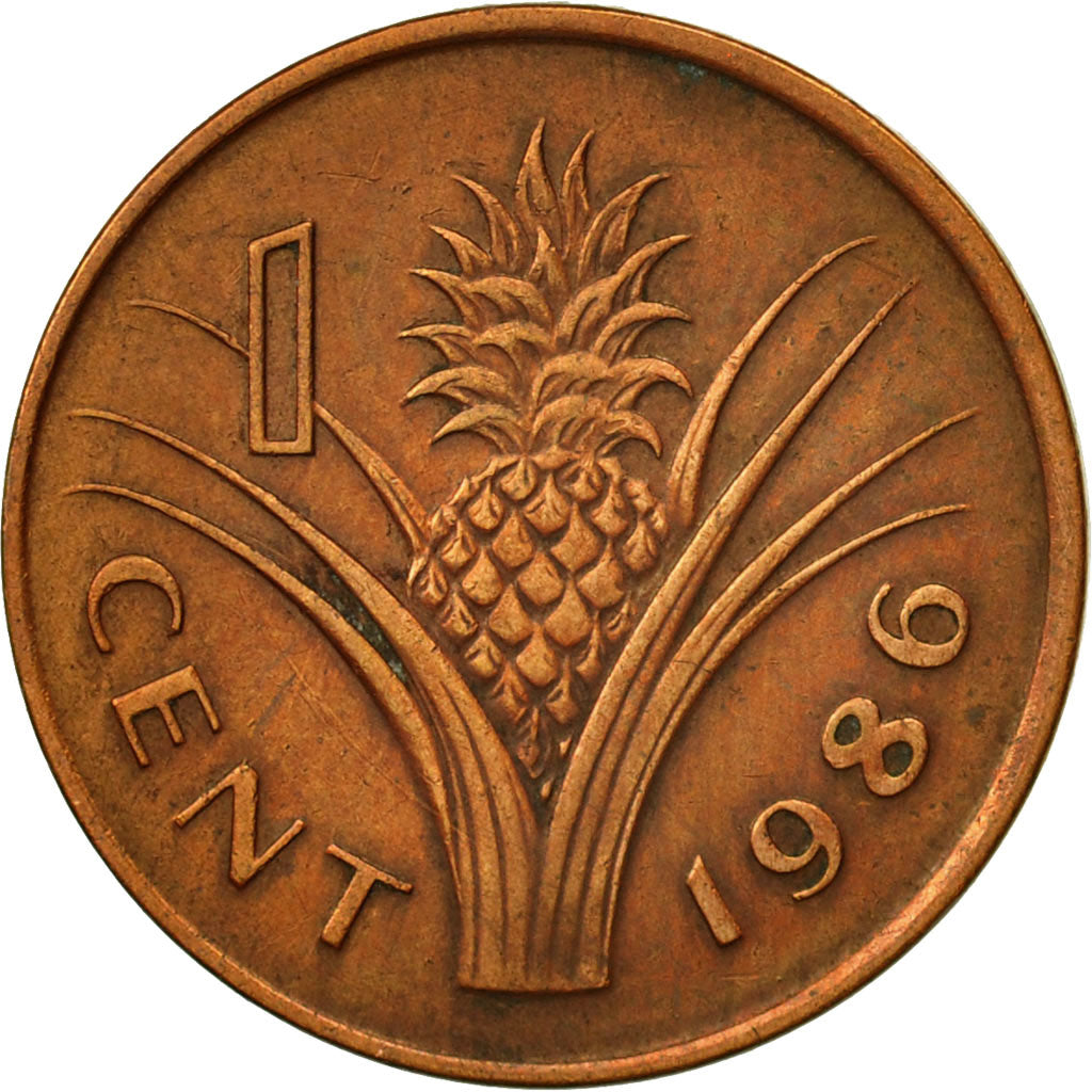 Swaziland, Queen Dzeliwe, Cent, 1986, British Royal Mint, EF(40-45), Bronze