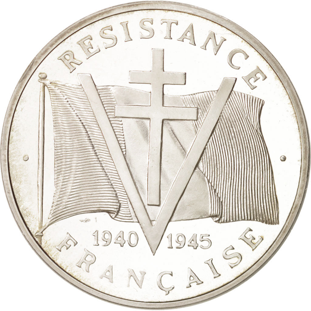France, Resistance, Medal, 1940 - 1945, Silver