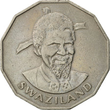 Moneta, Swaziland, Sobhuza II, 50 Cents, 1981, British Royal Mint, BB