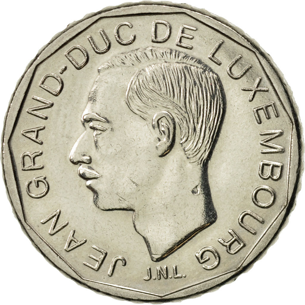 Coin, Luxembourg, Jean, 50 Francs, 1987, AU(55-58), Nickel, KM:62