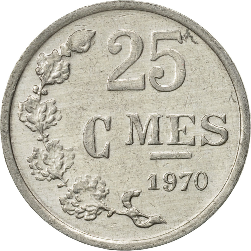 Moneda, Luxemburgo, Jean, 25 Centimes, 1970, EBC, Aluminio, KM:45a.1