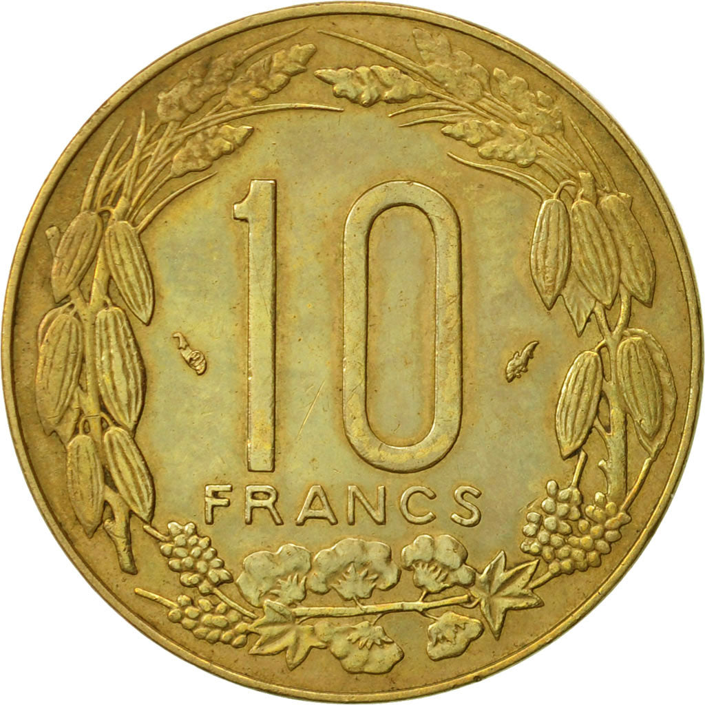 Coin, Central African States, 10 Francs, 1984, Paris, EF(40-45)