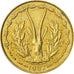 Coin, West African States, 5 Francs, 1987, Paris, AU(55-58)