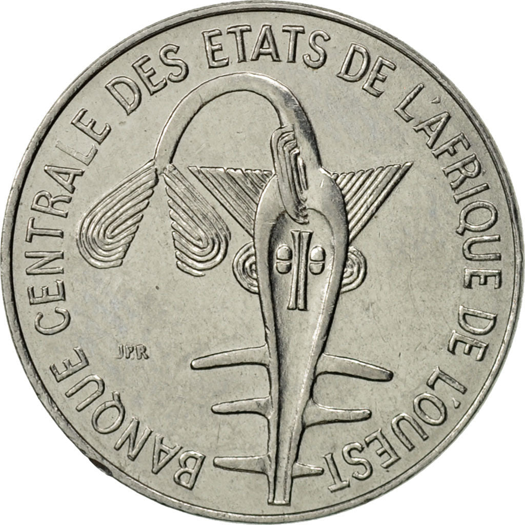Coin, West African States, Franc, 1977, Paris, AU(55-58), Steel, KM:8