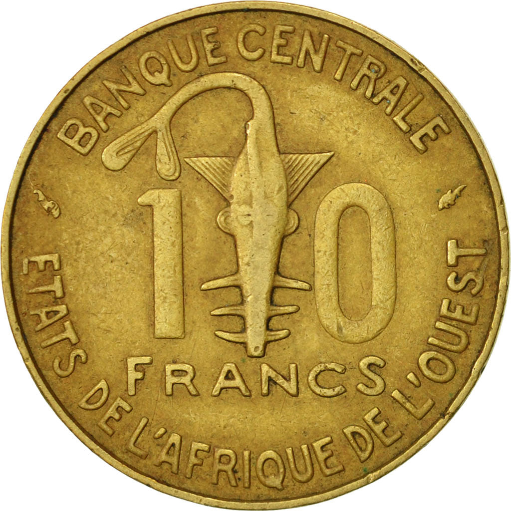 Coin, West African States, 10 Francs, 1977, Paris, EF(40-45)