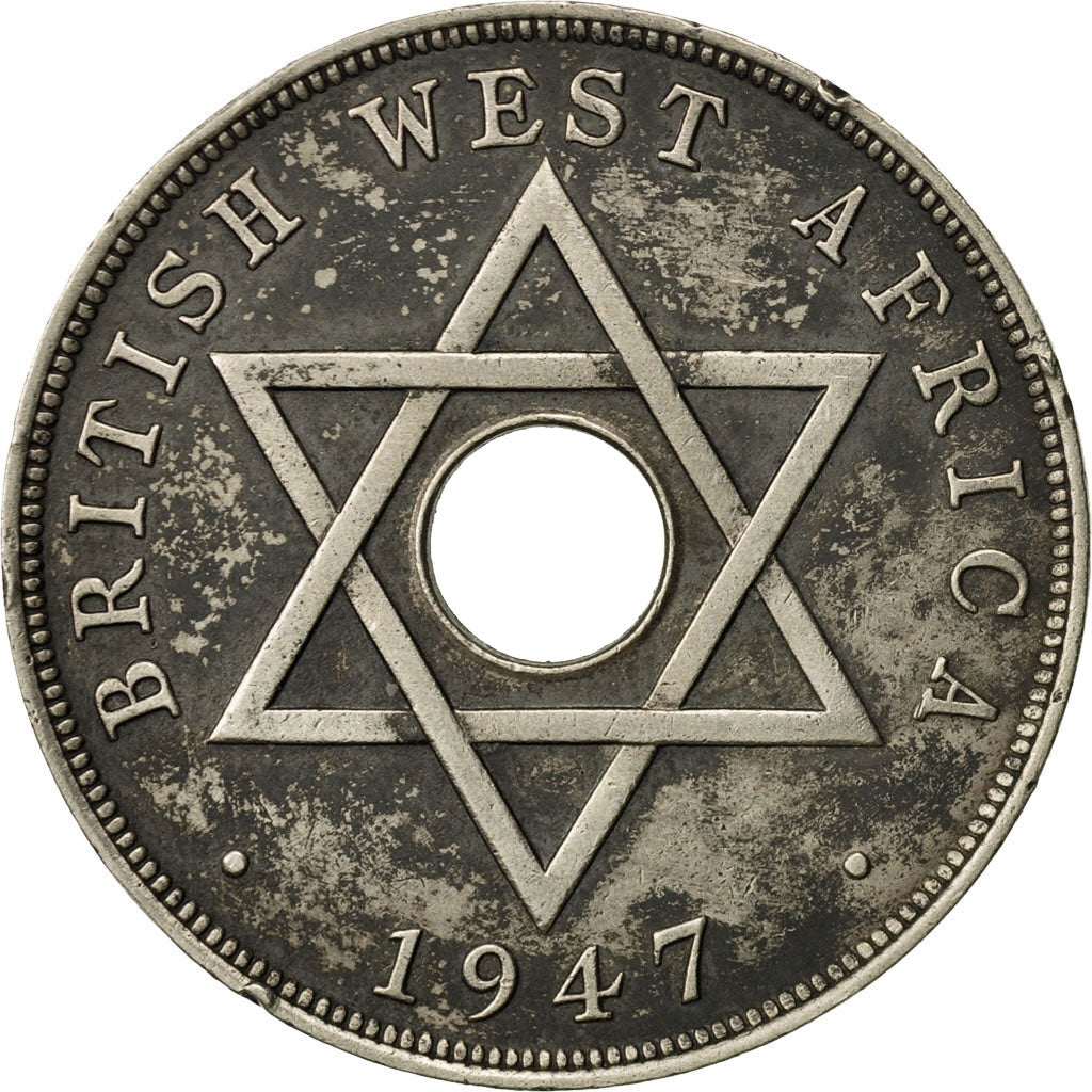 BRITISH WEST AFRICA, George VI, Penny, 1947, TTB, Copper-nickel, KM:19