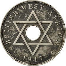 BRITISH WEST AFRICA, George VI, Penny, 1947, TTB, Copper-nickel, KM:19
