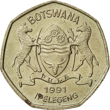 Botswana, Pula, 1991, British Royal Mint, AU(55-58), Nickel-brass, KM:24