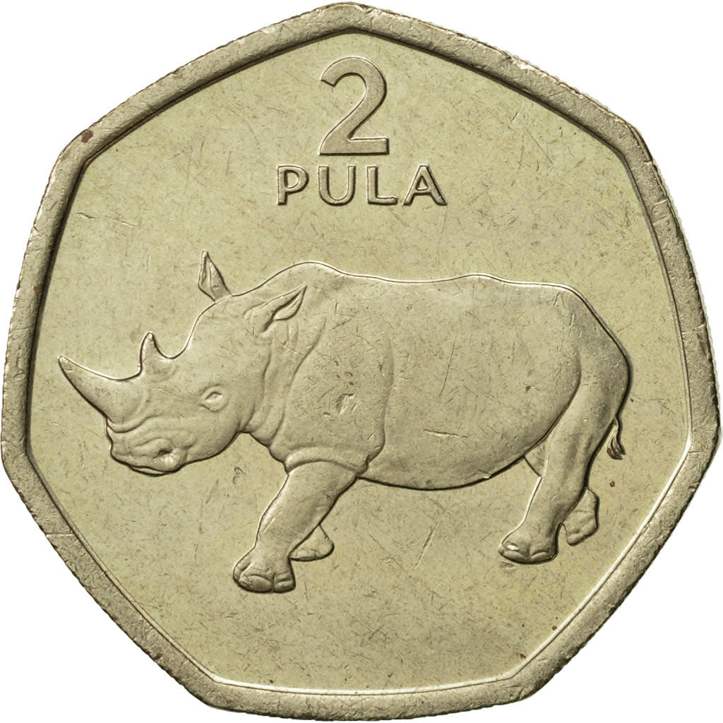 Botswana, 2 Pula, 1994, AU(55-58), Nickel-brass, KM:25