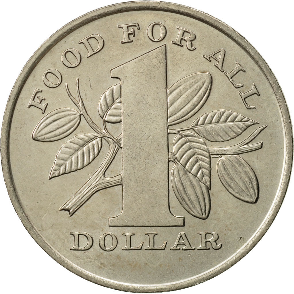 Coin, TRINIDAD & TOBAGO, Dollar, 1979, Franklin Mint, AU(55-58), Copper-nickel
