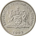 Coin, TRINIDAD & TOBAGO, 25 Cents, 1993, Franklin Mint, AU(55-58)