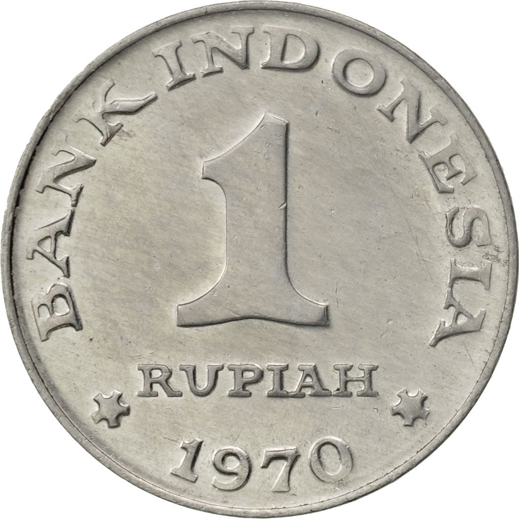 Coin, Indonesia, Rupiah, 1970, AU(55-58), Aluminum, KM:20