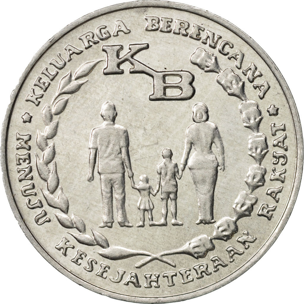 Münze, Indonesien, 5 Rupiah, 1974, VZ, Aluminium, KM:37