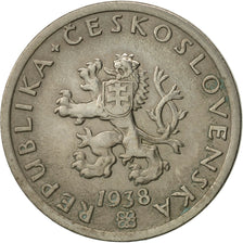 Coin, Czechoslovakia, 20 Haleru, 1938, AU(50-53), Copper-nickel, KM:1