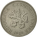 Czechoslovakia, 5 Korun, 1926, AU(50-53), Copper-nickel, KM:10