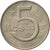 Coin, Czechoslovakia, 5 Korun, 1990, AU(50-53), Copper-nickel, KM:60