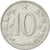 Moneta, Czechosłowacja, 10 Haleru, 1963, AU(55-58), Aluminium, KM:49.1
