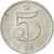 Moneta, Czechosłowacja, 5 Haleru, 1977, AU(55-58), Aluminium, KM:86