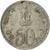 Coin, INDIA-REPUBLIC, 50 Paise, 1972, EF(40-45), Copper-nickel, KM:60