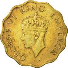 Moneta, INDIE BRYTYJSKIE, George VI, Anna, 1945, AU(50-53), Mosiądz niklowy