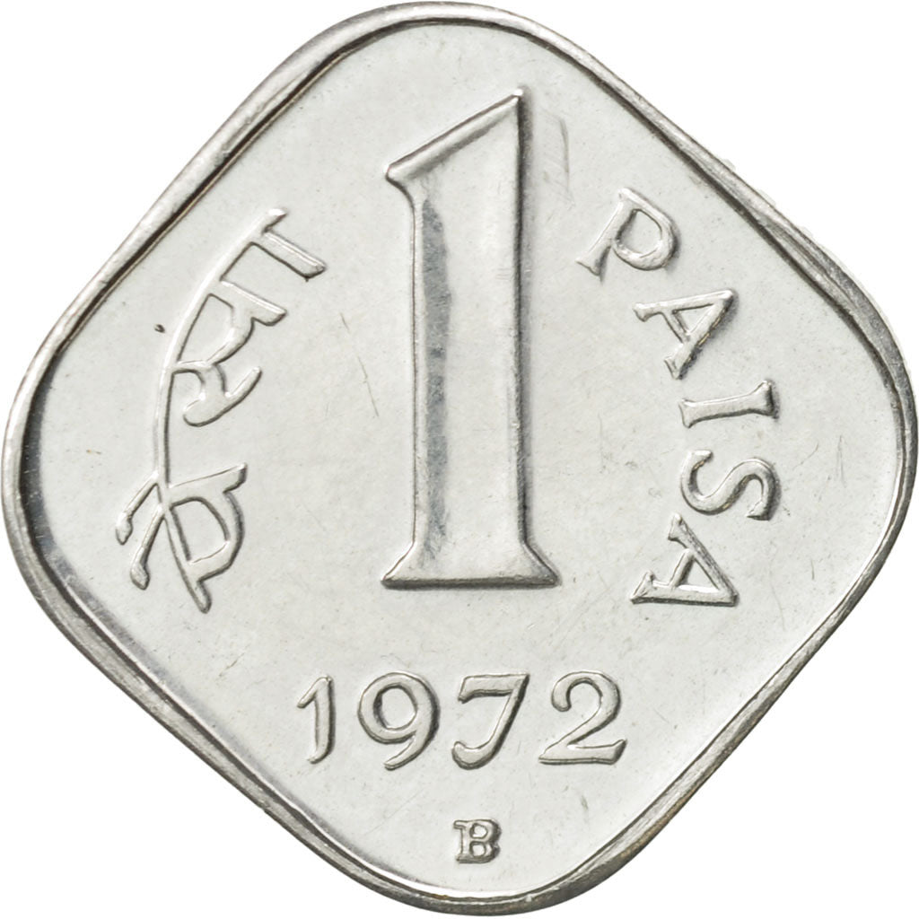 INDIA-REPUBLIC, Paisa, 1972, AU(55-58), Aluminum, KM:10.1