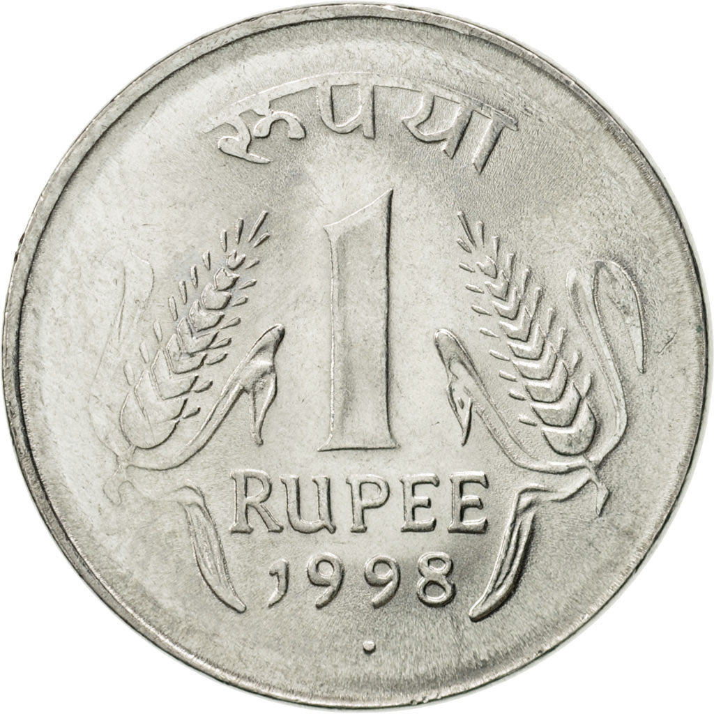 Münze, INDIA-REPUBLIC, Rupee, 1998, VZ, Stainless Steel, KM:92.2