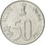 Moneta, INDIE-REPUBLIKA, 50 Paise, 1997, AU(55-58), Stal nierdzewna, KM:69