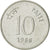 Moneta, INDIE-REPUBLIKA, 10 Paise, 1988, AU(55-58), Stal nierdzewna, KM:40.1