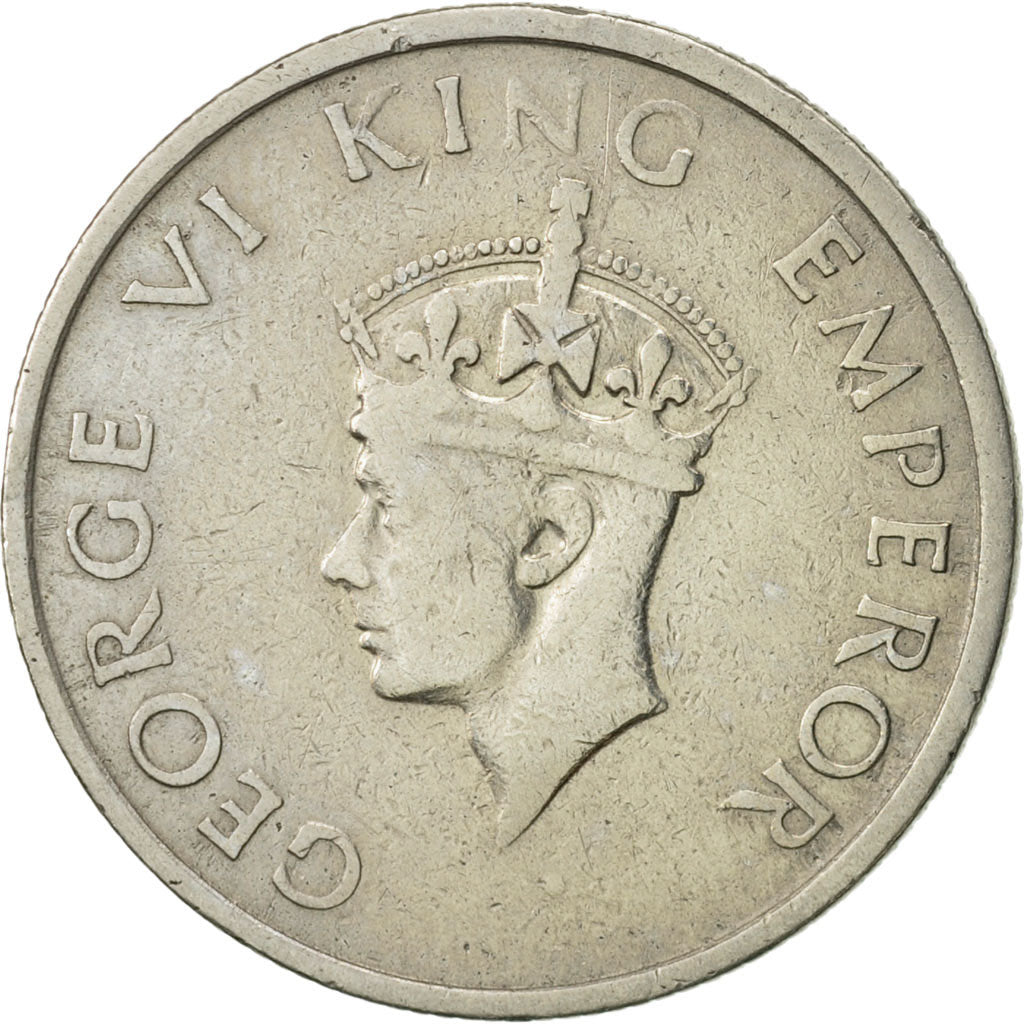 INDIA-BRITISH, George VI, 1/2 Rupee, 1947, SUP, Nickel, KM:553