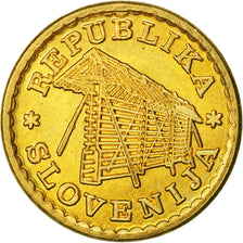 Slovenia, 0.02 Lipe, 1992, AU(55-58), Brass, KM:Tn5