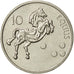 Coin, Slovenia, 10 Tolarjev, 2000, AU(55-58), Copper-nickel, KM:41
