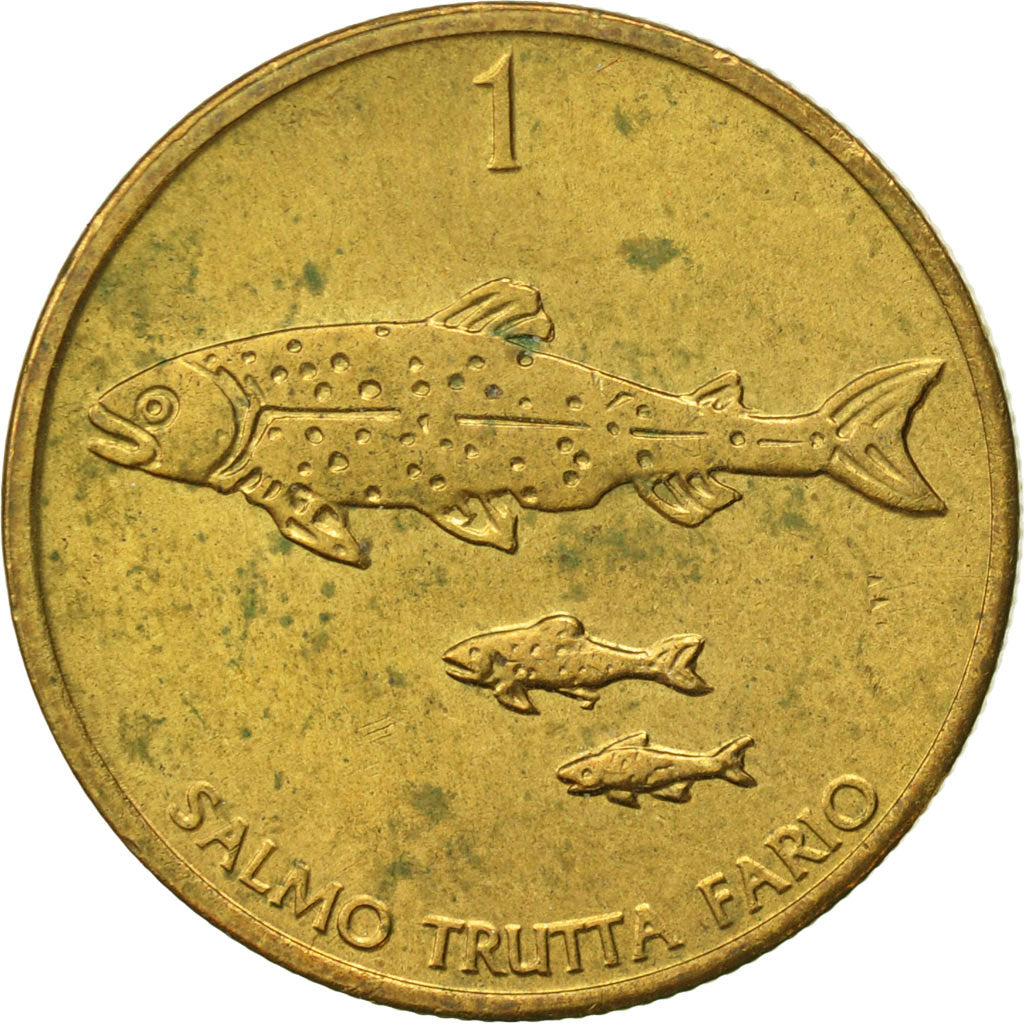 Coin, Slovenia, Tolar, 1993, EF(40-45), Nickel-brass, KM:4