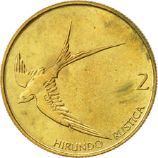 Coin, Slovenia, 2 Tolarja, 1993, EF(40-45), Nickel-brass, KM:5