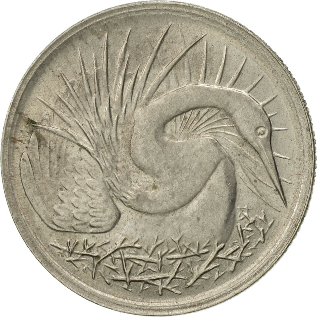 Moneta, Singapore, 5 Cents, 1981, Singapore Mint, SPL-, Acciaio ricoperto in