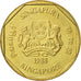 Singapore, Dollar, 1988, British Royal Mint, AU(55-58), Aluminum-Bronze, KM:54b