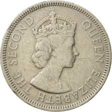 Moneda, Mauricio, Elizabeth II, Rupee, 1971, MBC+, Cobre - níquel, KM:35.2