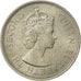 Mauritius, Elizabeth II, 1/2 Rupee, 1965, AU(50-53), Copper-nickel, KM:37.1