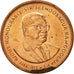 Moneta, Mauritius, 5 Cents, 1990, AU(50-53), Miedź platerowana stalą, KM:52