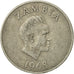 Moneda, Zambia, 20 Ngwee, 1968, British Royal Mint, MBC, Cobre - níquel, KM:13