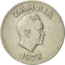 Coin, Zambia, 10 Ngwee, 1978, British Royal Mint, EF(40-45), Copper-Nickel-Zinc