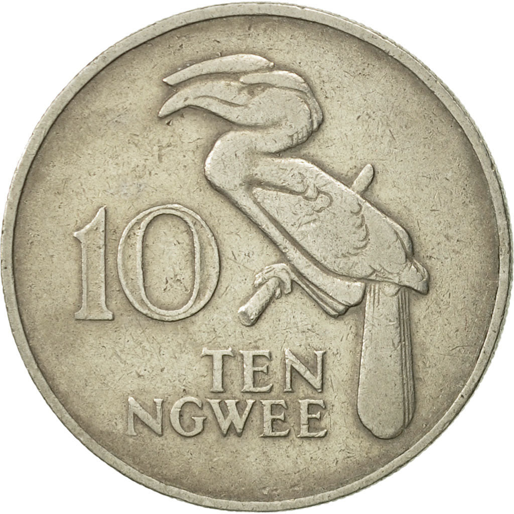 Coin, Zambia, 10 Ngwee, 1978, British Royal Mint, EF(40-45), Copper-Nickel-Zinc