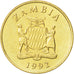 Zambia, Kwacha, 1992, British Royal Mint, AU(55-58), Brass, KM:38