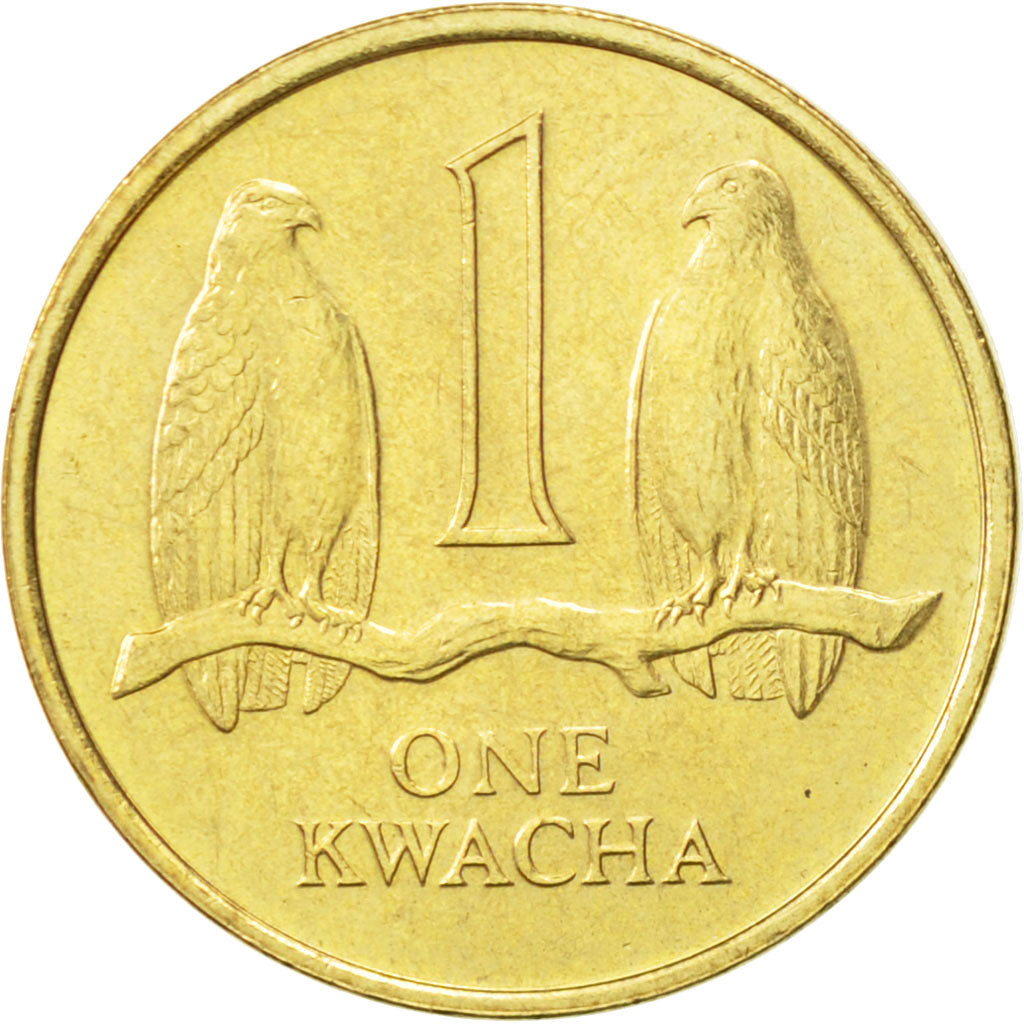 Zambia, Kwacha, 1992, British Royal Mint, AU(55-58), Brass, KM:38
