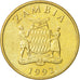 Zambie, 10 Kwacha, 1992, British Royal Mint, SUP, Laiton, KM:32