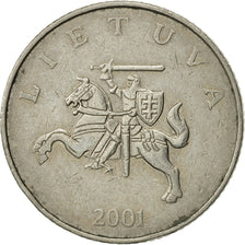 Coin, Lithuania, Litas, 2001, AU(50-53), Copper-nickel, KM:111